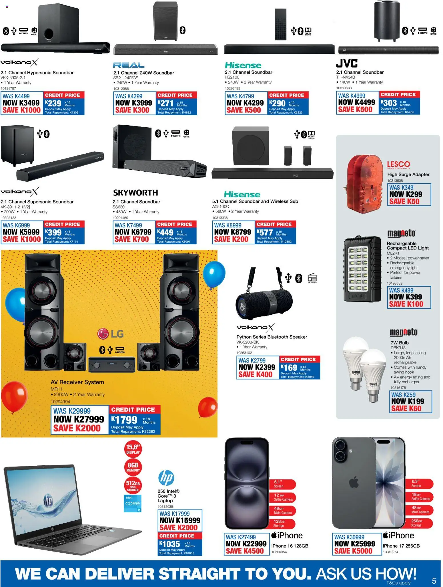 New OK Furniture catalogue – valid from 15.06.2026 | Page: 5 | Products: Camera, Adapter, Laptop, Soundbar