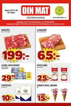 Din Mat erbjudanden - Förhandsvisning av reklamblad från butik Din Mat aktuell från 08.06.2026