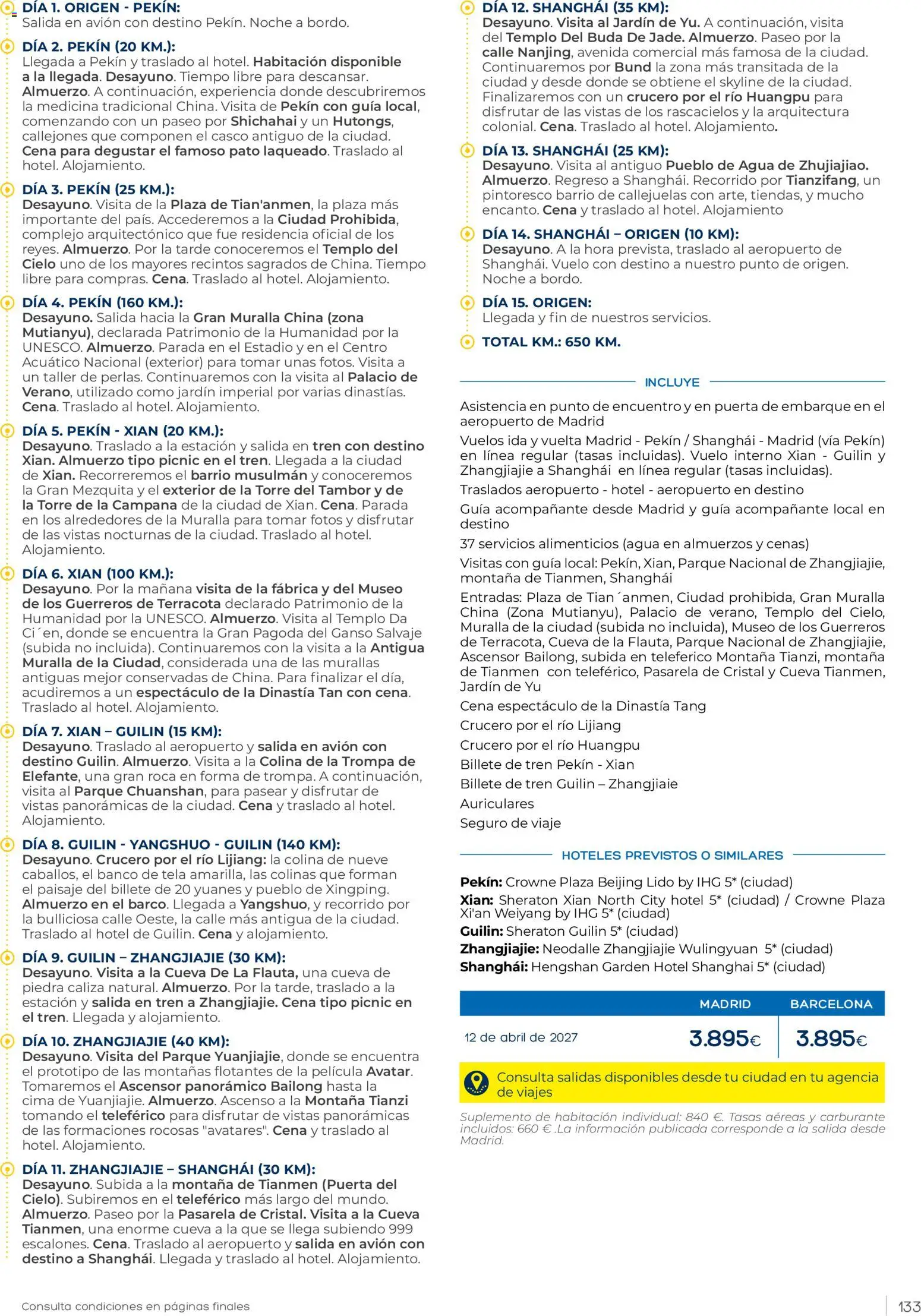 Viajes El Corte Inglés Club de Vacaciones otoño primavera │ válido desde el 01/09/2026 | Página: 133