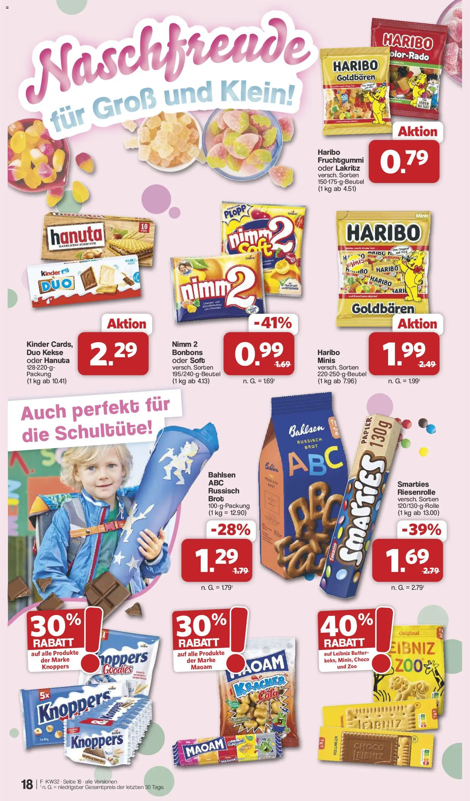 Famila Nordwest Prospekt – gültig ab 03.08.2026 | Seite: 20 | Produkte: Cola, Butter, Smarties, Kekse