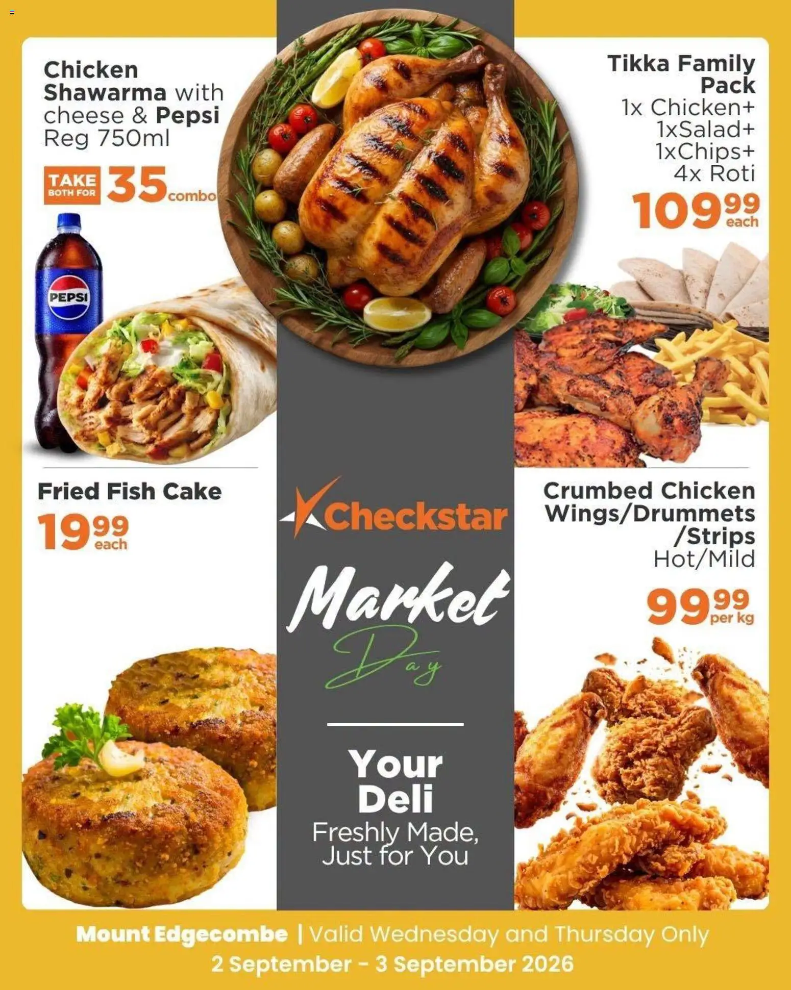 New Check Star catalogue – valid from 02/09/2026 | Page: 4 | Products: Cake, Cheese, Chicken, Fish