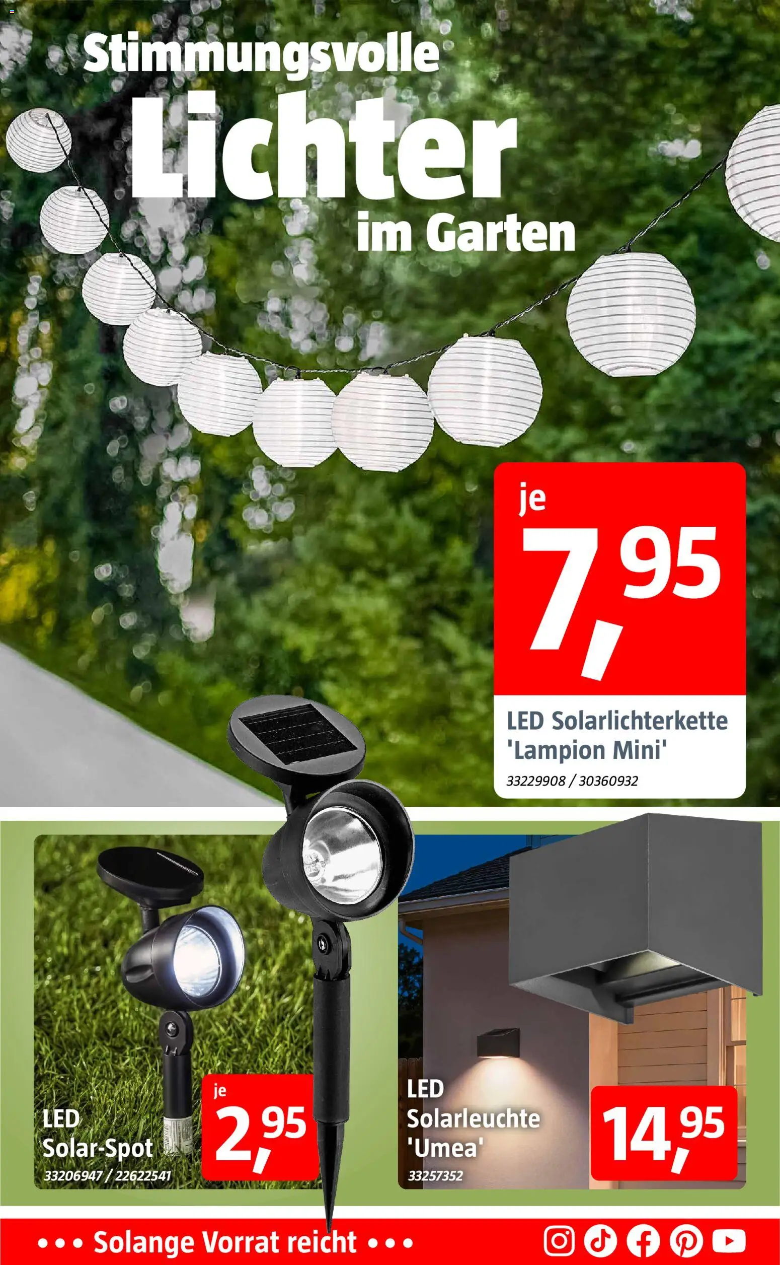 Bauhaus Prospekt – gültig ab 03.08.2026 | Seite: 14 | Produkte: Solarleuchte