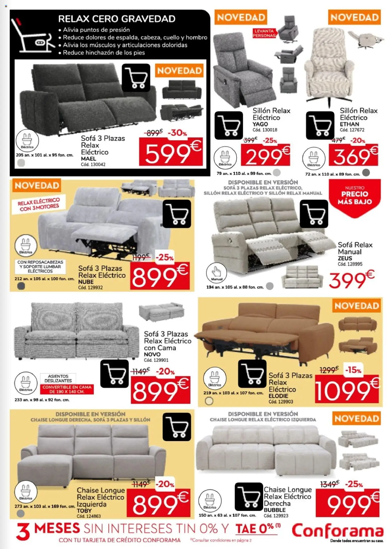 Conforama folleto │ válido desde el 24/09/2026 | Página: 5 | Productos: Cama, Sofá, Sillón