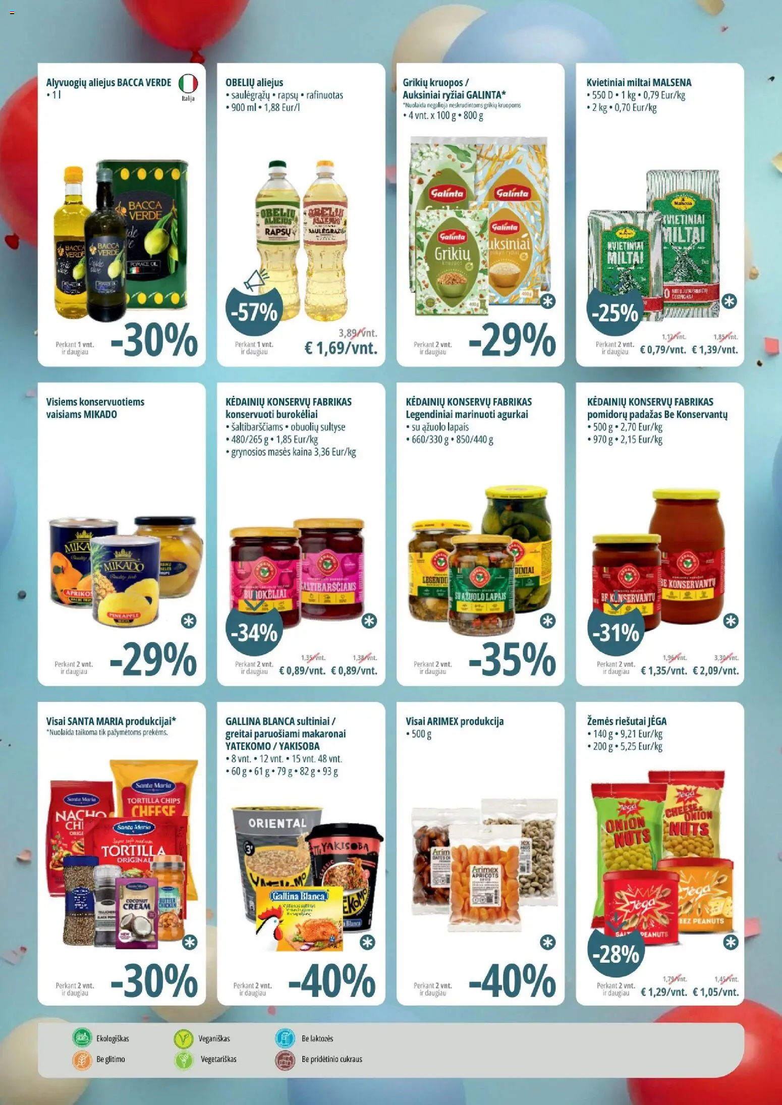 ePromo akcijos nuo 29.05.2026 | Puslapis: 8 | Prekių: Riešutai, Kruopos, Padažas, Makaronai