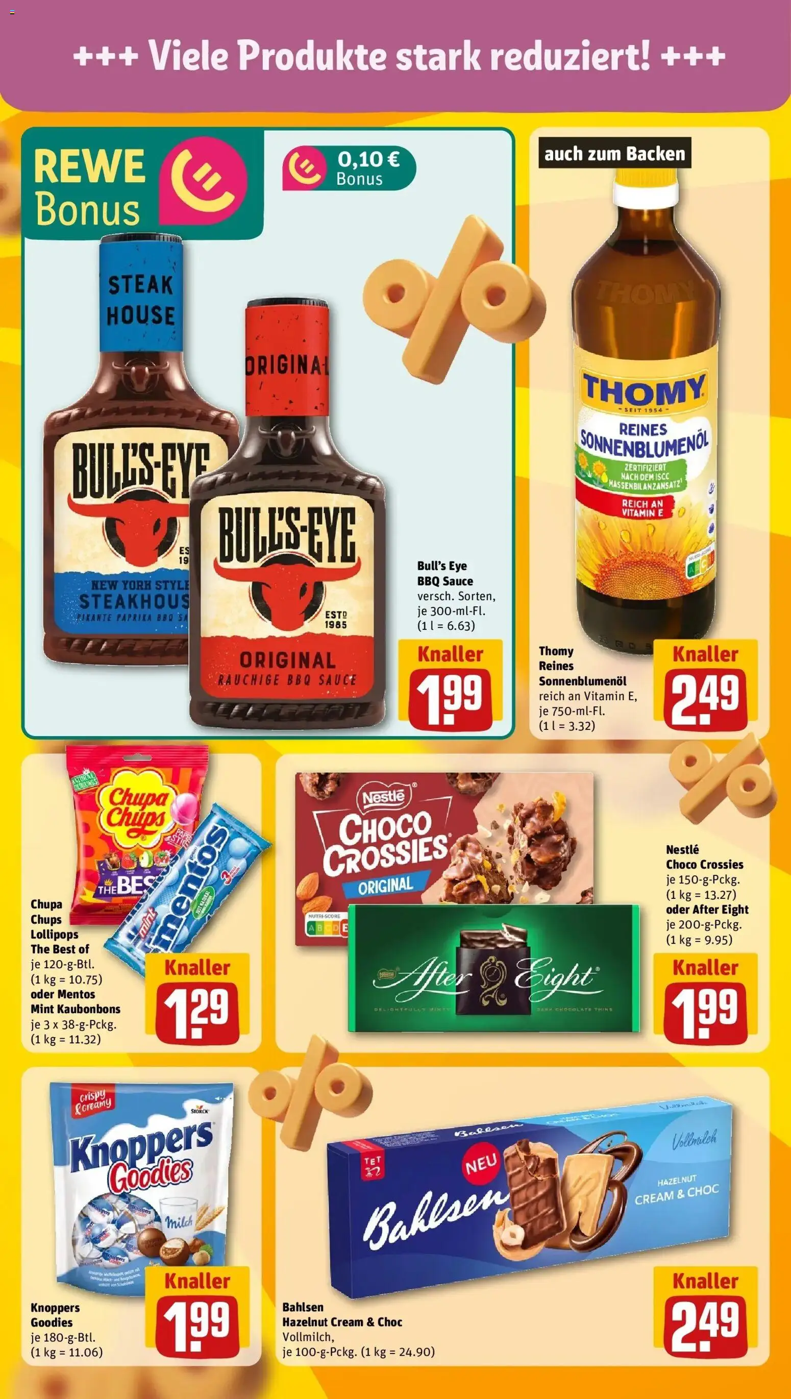 Rewe Prospekt Hoyerswerda – gültig ab 01.06.2026 | Seite: 13 | Produkte: Milch, Sonnenblumenol, Paprika, Knoppers