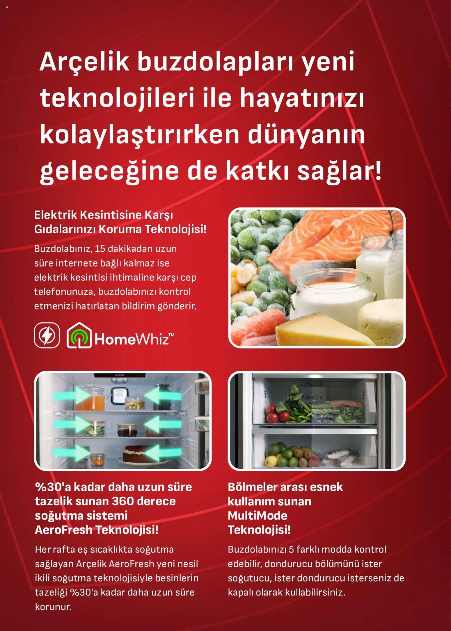 Arçelik Katalog - 01 Ağustos 2026 tarihinden itibaren geçerlidir | Sayfa: 9