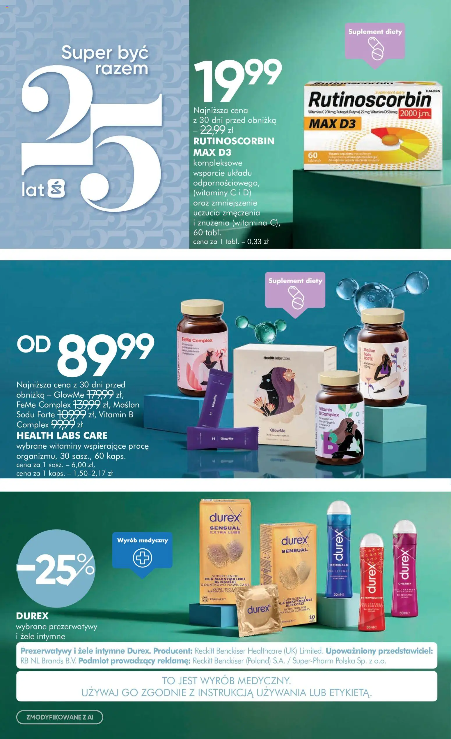 Super-pharm gazetka od 20.08.2026 | Strona: 4 | Produkty: Prezerwatywy, Durex