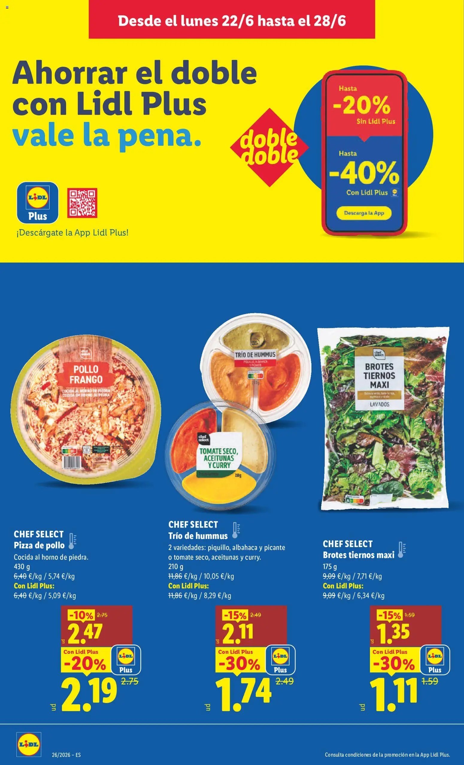 Lidl folleto │ válido desde el 22.06.2026 | Página: 4 | Productos: Pizza, Horno