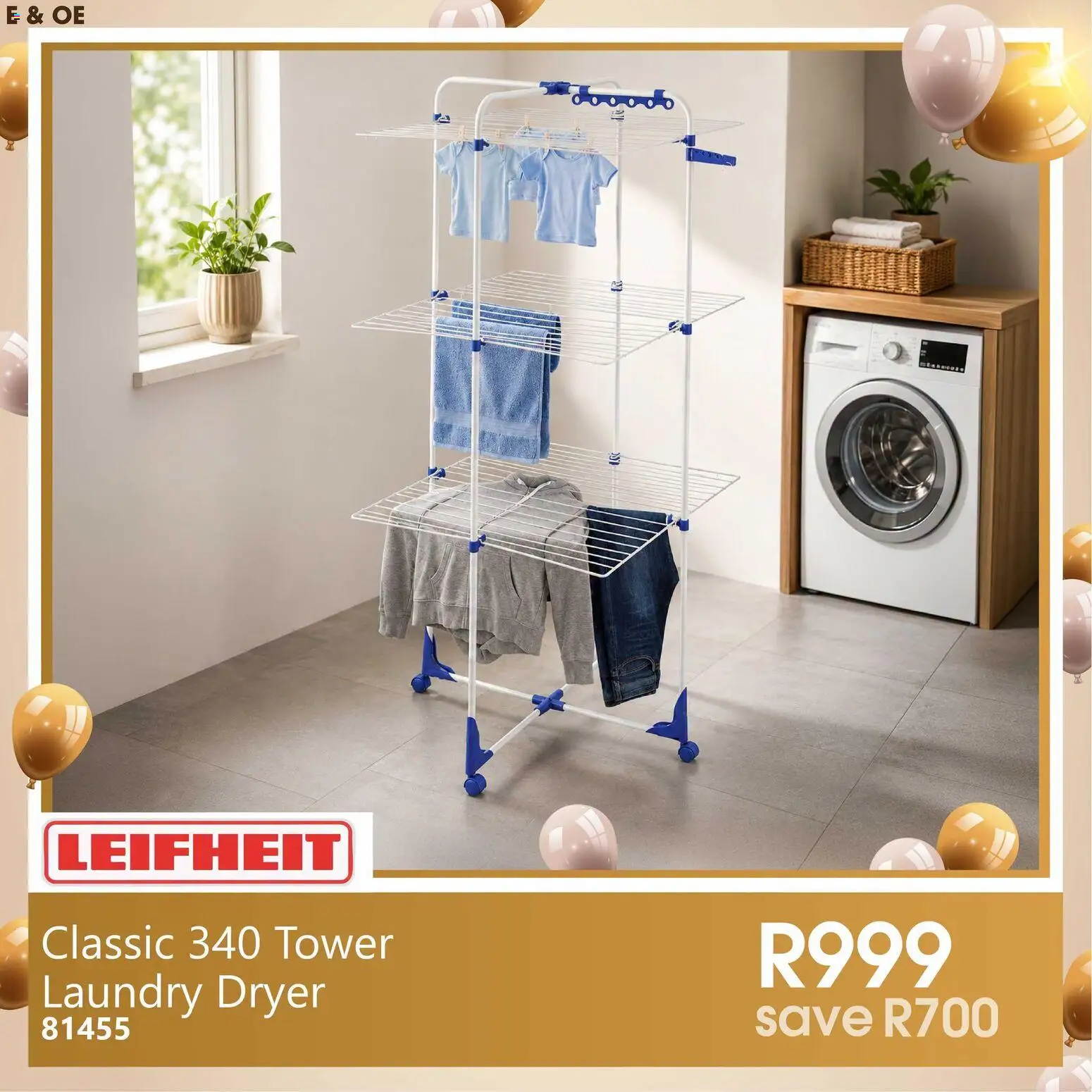 New Tafelberg Furnishers catalogue – valid from 09/09/2026 | Page: 7 | Products: Dryer