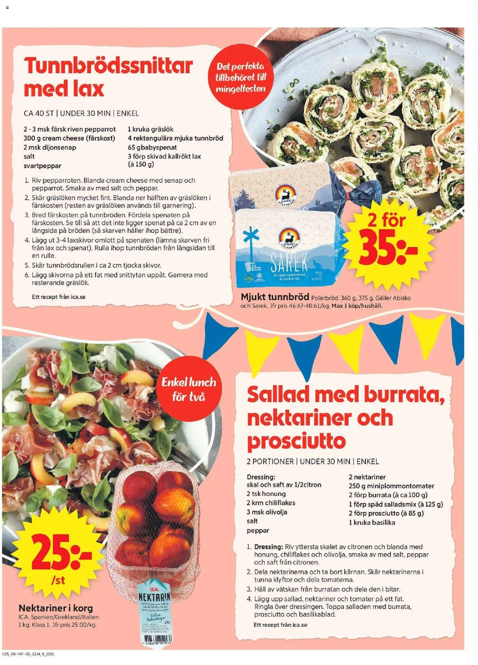 ICA Supermarket reklamblad aktuell från 15.06.2026 | Sida: 6 | Produkter: Senap, Kruka, Korg, Basilika
