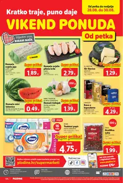 Domaća mini lubenica, Zemlja podrijetla Hrvatska - Pregled kataloga iz trgovine Plodine, vrijedi od 26.08.2026 | Stranica: 44