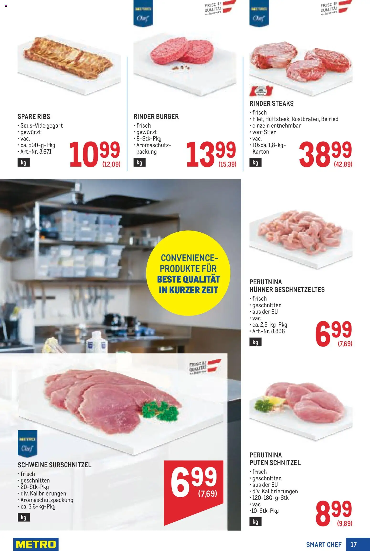 Metro angebote Profi gültig ab 29.10.2026 | Seite: 17 | Produkte: Burger