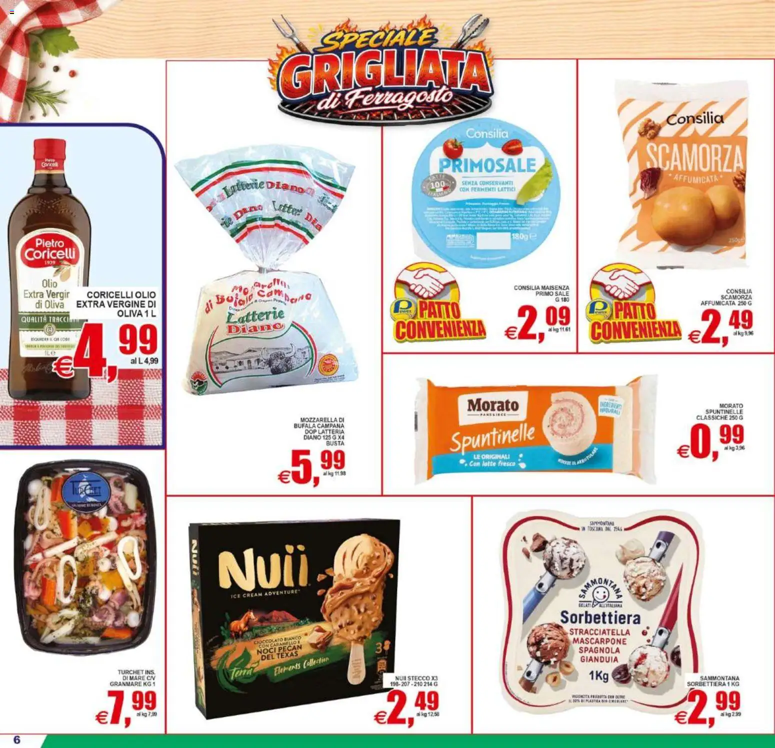 Volantino Pewex del 12/08/2026 | Pagina: 6 | Prodotti: Cioccolato, Noci pecan, Mozzarella, Ingredienti