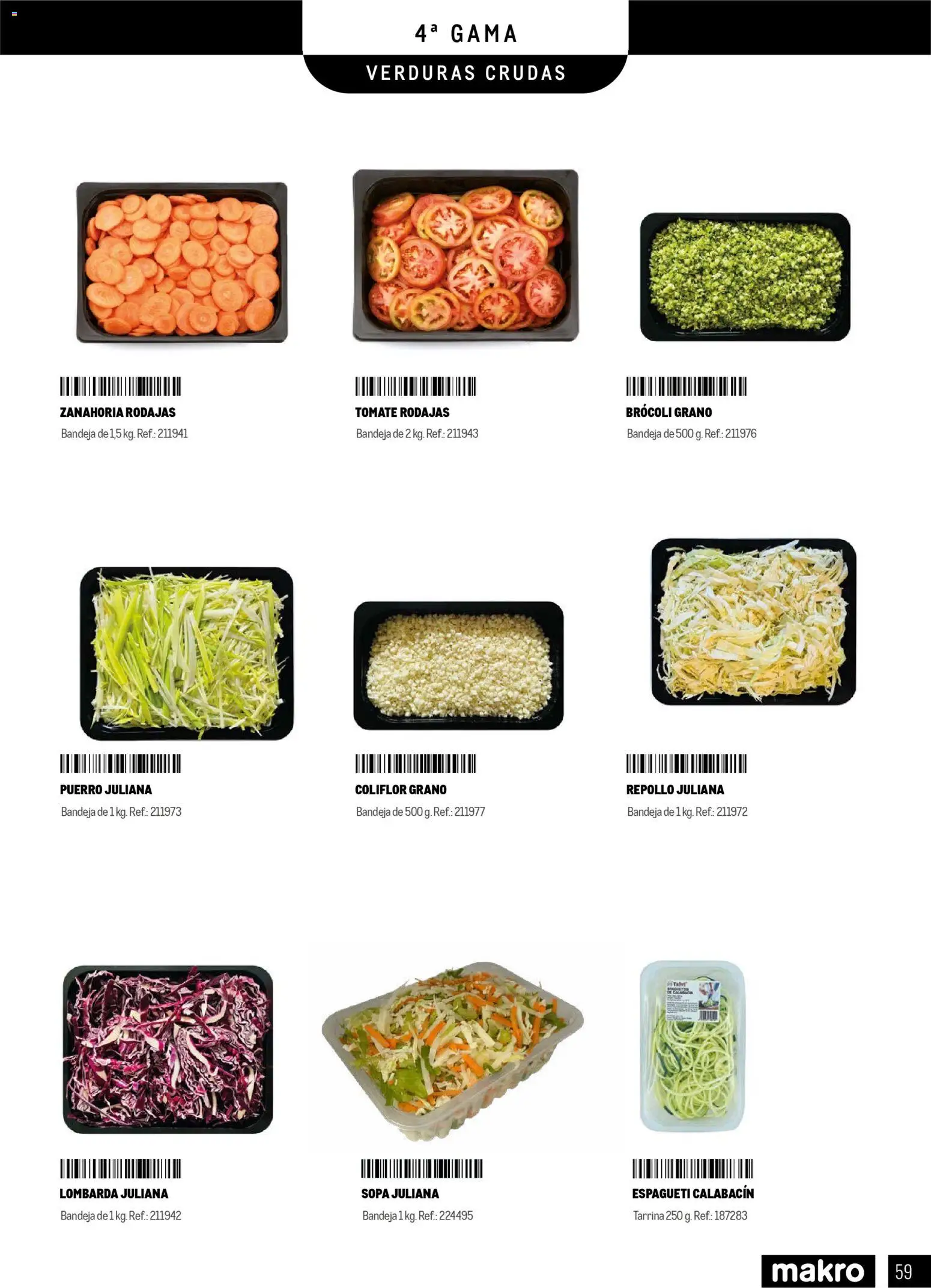 Makro - Especial Frutas y Verduras Península │ válido desde el 05.01.2026 | Página: 59 | Productos: Calabacín, Zanahoria, Bandeja