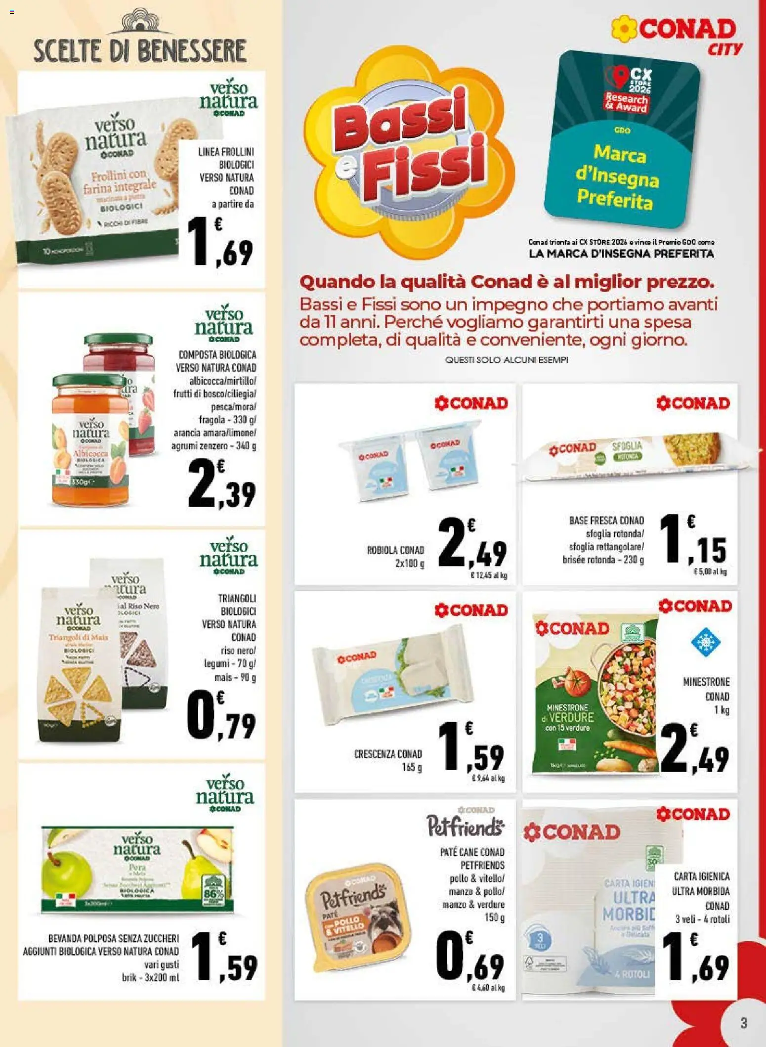 Volantino Conad del 21/10/2026 | Pagina: 3 | Prodotti: Legumi, Paté, Agrumi, Vitello