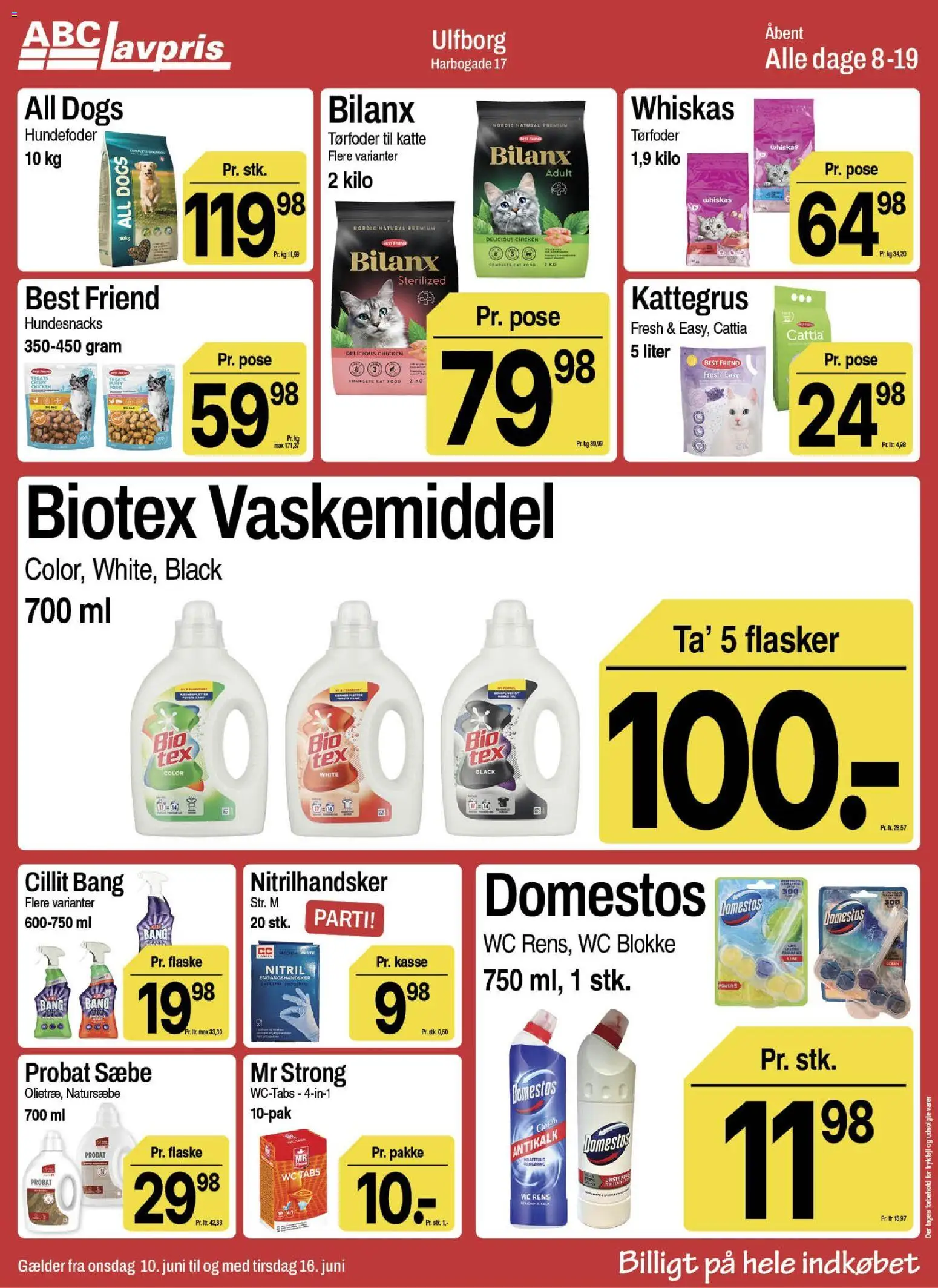 Abc Lavpris tilbudsavis – gyldig fra 10.06.2026 | Side: 10 | Produkter: Sæbe, Hundefoder