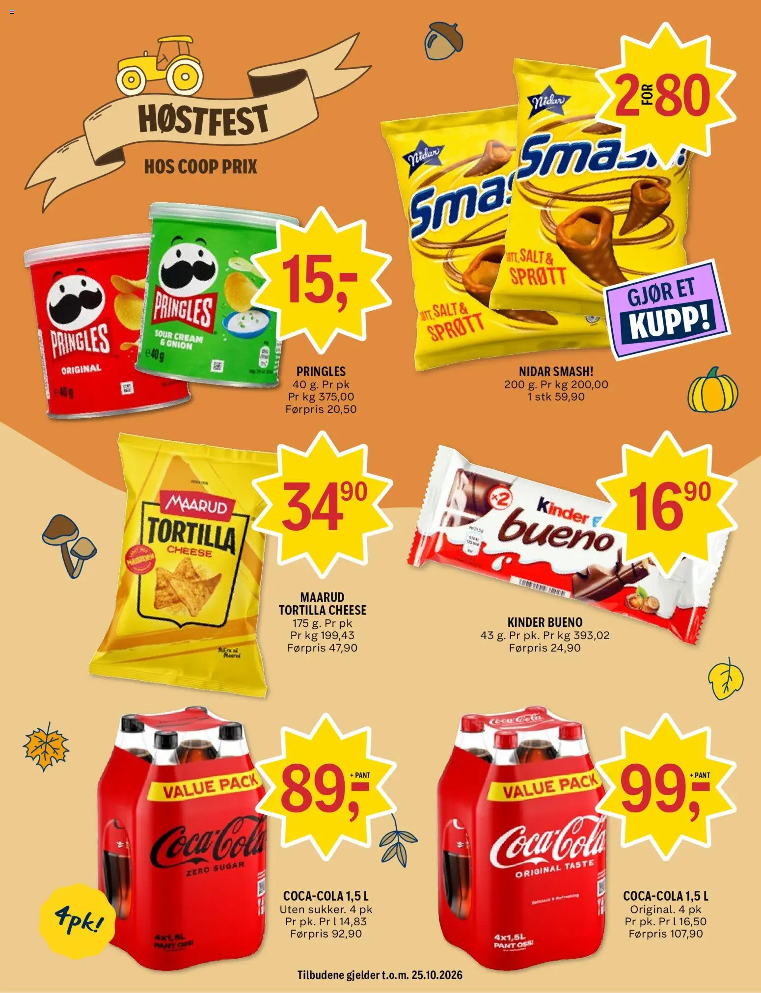 {H1} | Side: 9 | Produkter: 1, Tortilla, Salt, Pringles