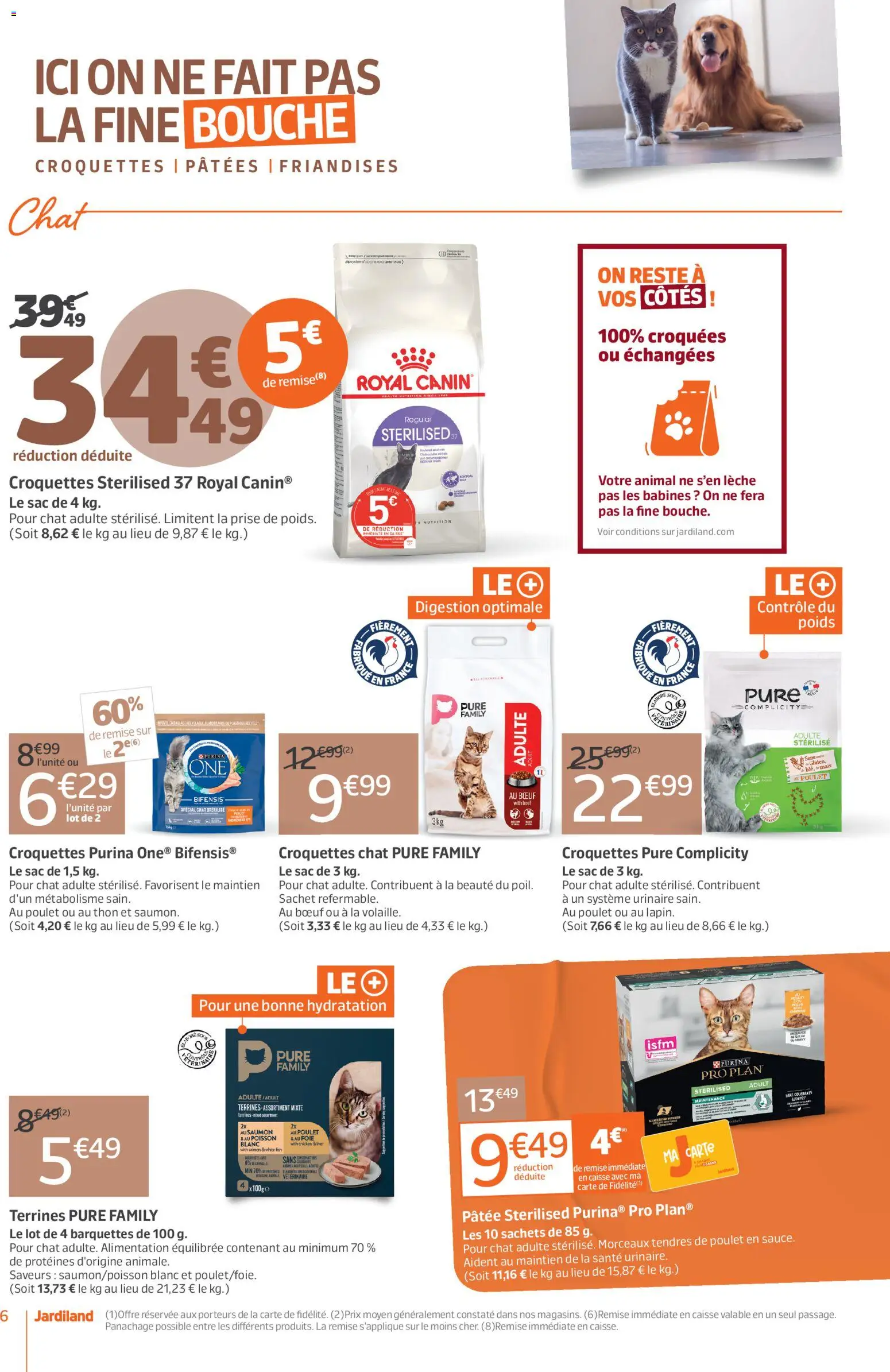 {H1} | Page: 6 | Produits: Croquettes, Alimentation, Poulet, Prise
