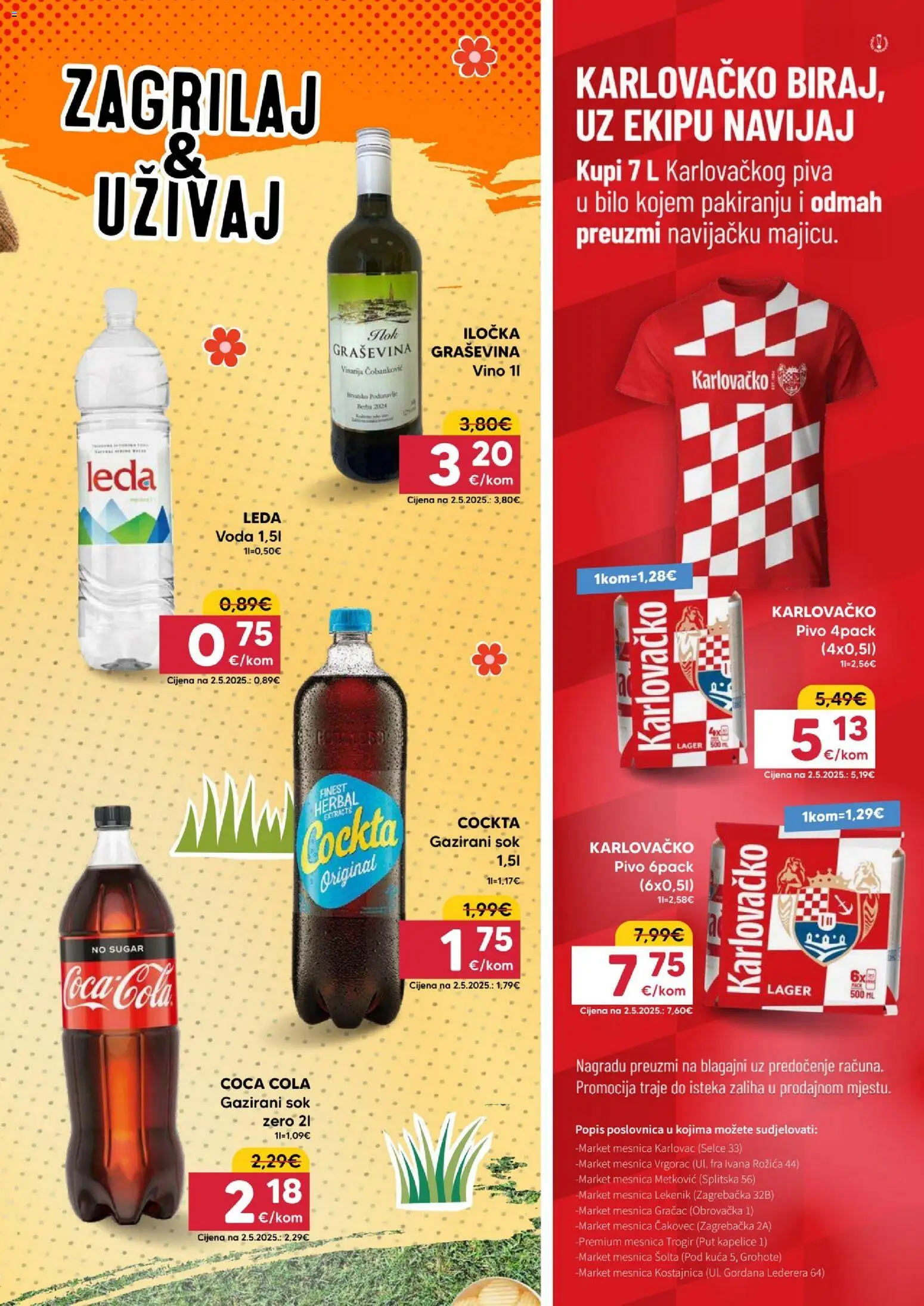 Pivac katalog | vrijedi od 15.06.2026 | Stranica: 7 | Proizvodi: Karlovačko, Sok, Pivo, Voda