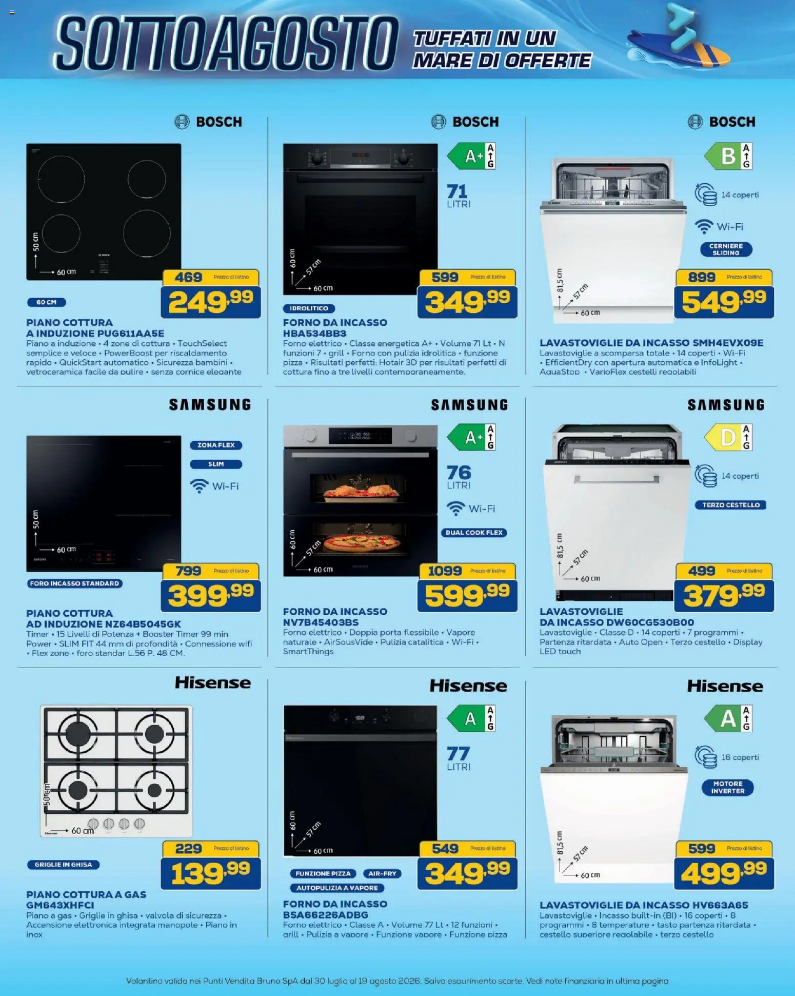 Volantino BRUNO del 30/07/2026 | Pagina: 36 | Prodotti: Pizza, Forno, Forno elettrico, Samsung
