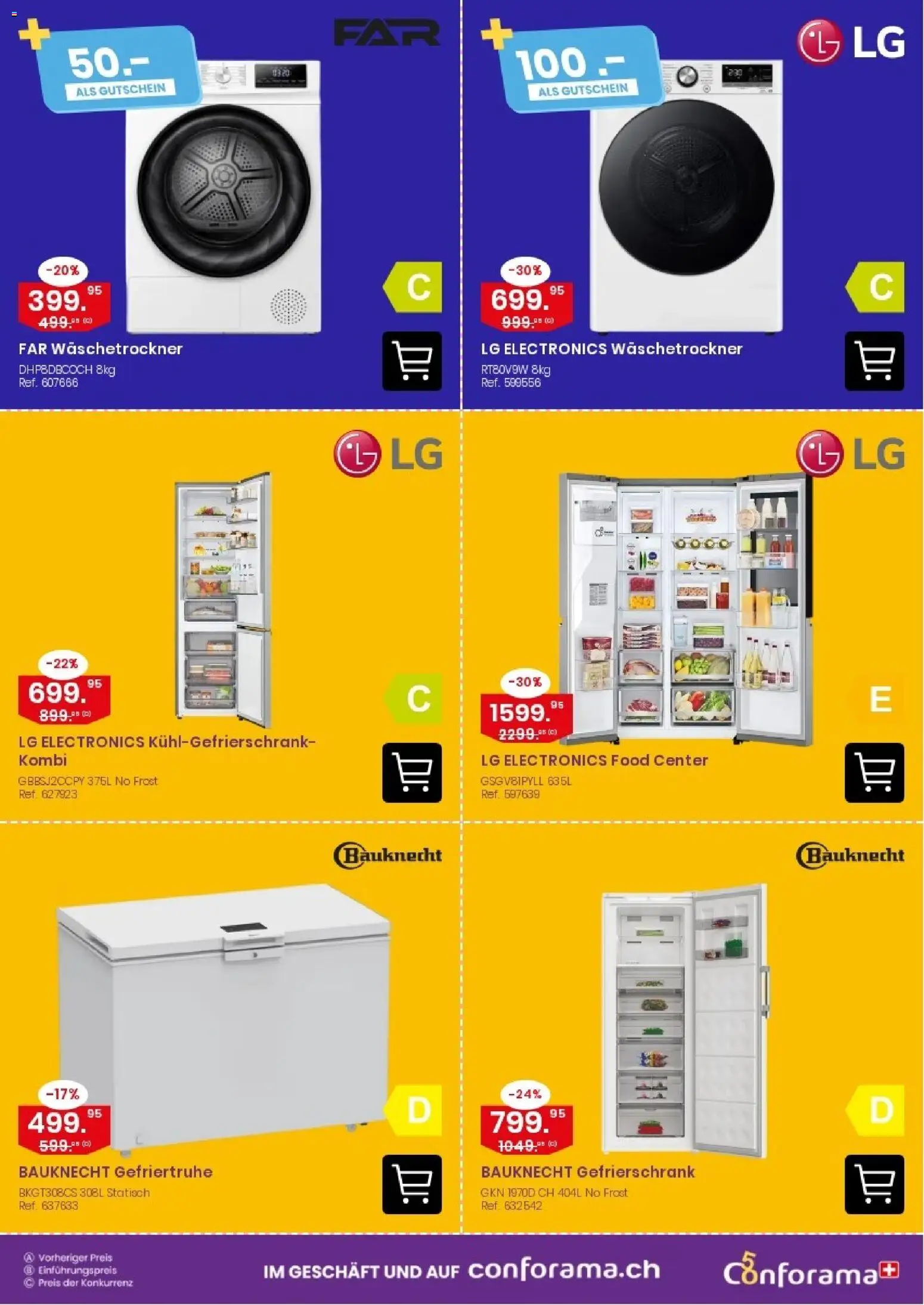 Conforama aktionen E-catalog – gültig ab 07.10.2026 | Seite: 8 | Produkte: Gefriertruhe, Gefrierschrank, LG