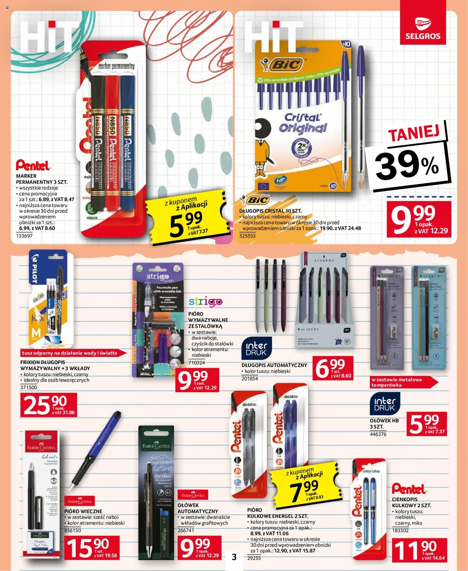Selgros cash&carry gazetka - Back to school od 27.08.2026 | Strona: 3 | Produkty: Temperówka