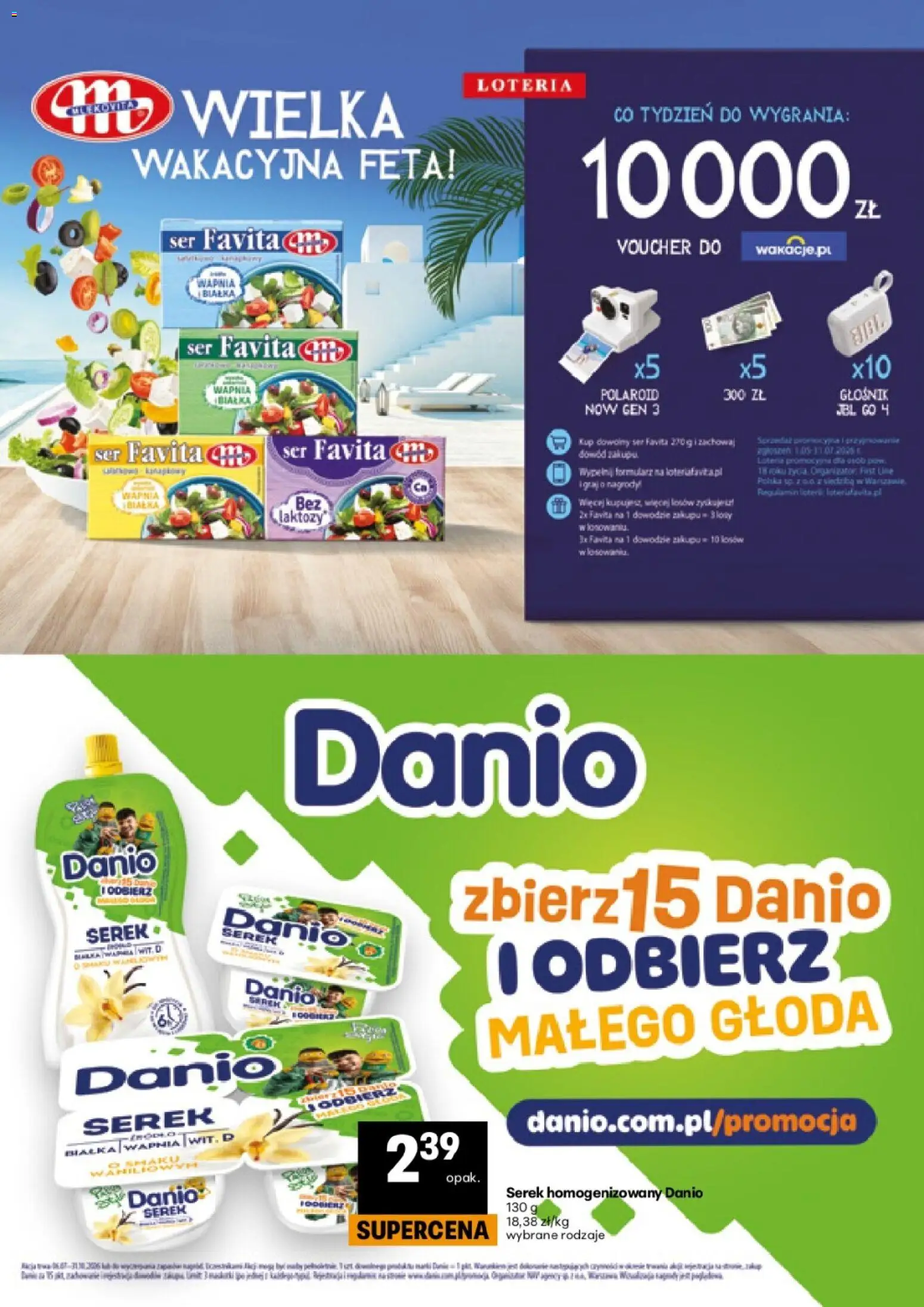 Delikatesy Centrum gazetka - Lato od 02.07.2026 | Strona: 6 | Produkty: Serek homogenizowany, Serek, Głośnik, Ser