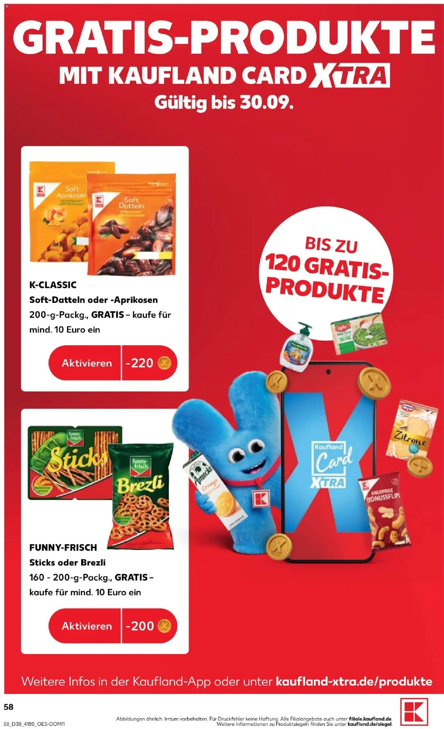 Kaufland Prospekt Potsdam – gültig ab 17.09.2026 | Seite: 58 | Produkte: Iglo, Funny frisch, Zitrone