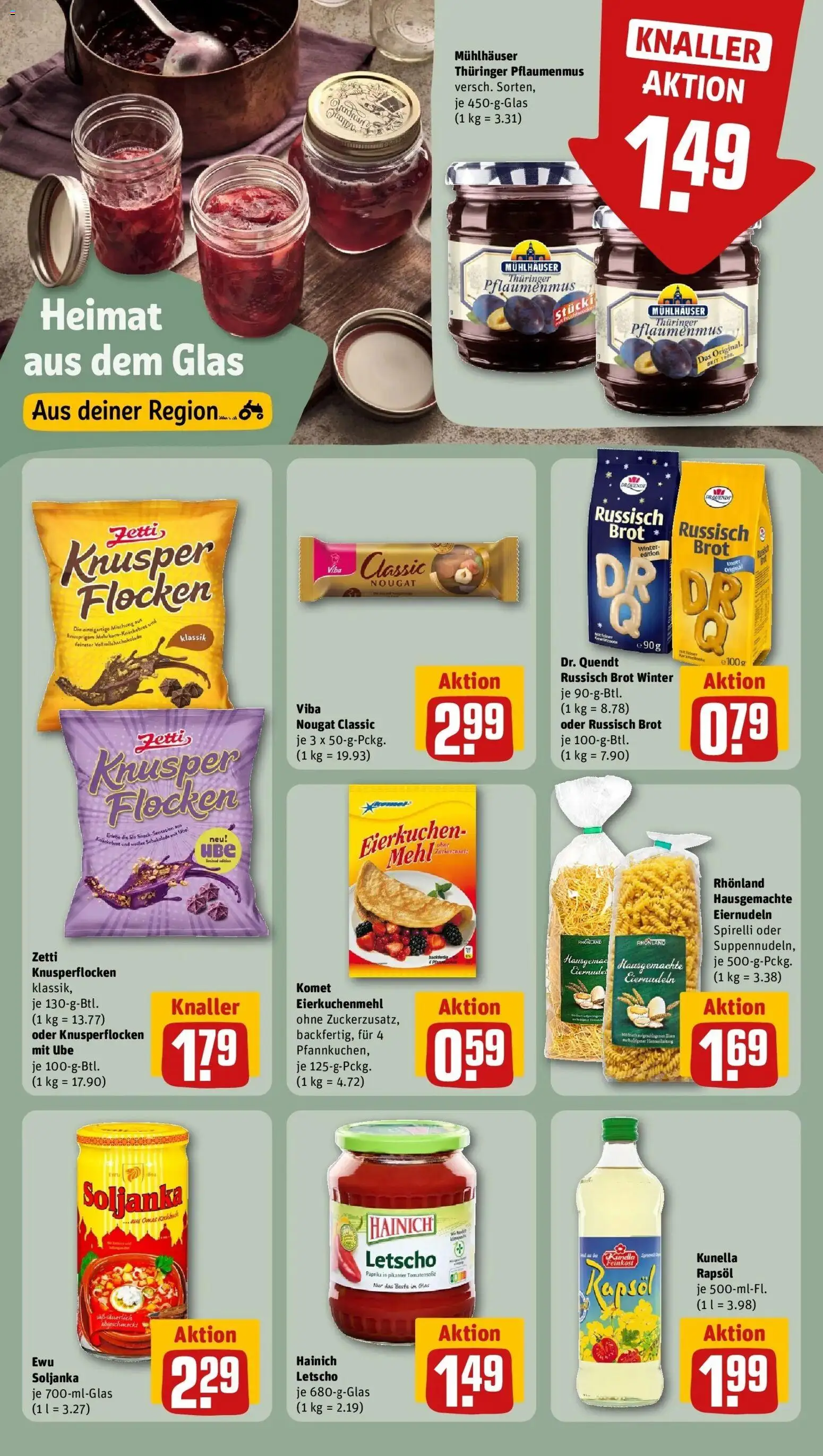 REWE Prospekt ab 12.10.2026 zum Blättern » Angebote | Seite: 18 | Produkte: Schokolade, Rapsöl, Paprika, Flocken