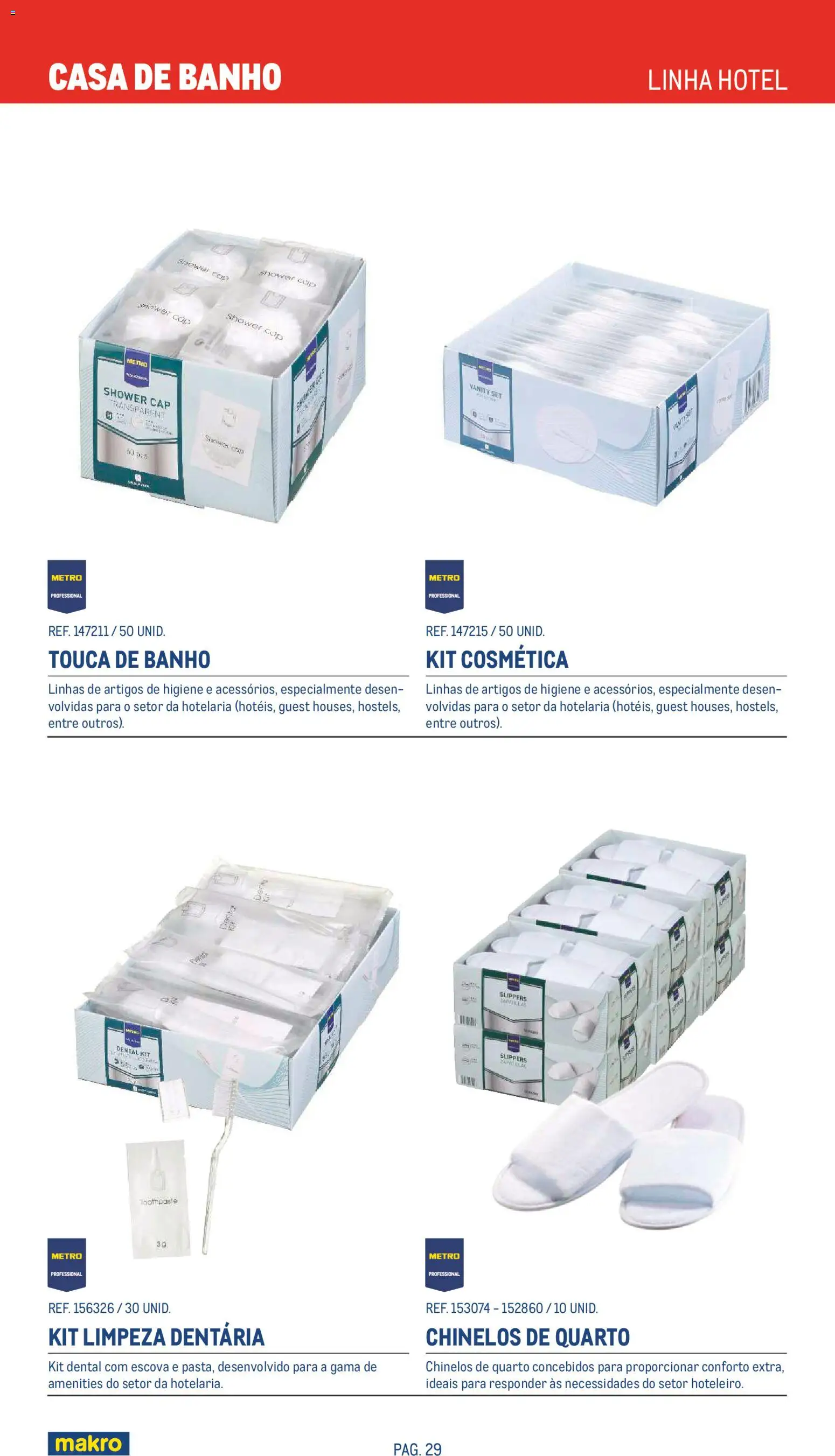 Makro Especial Limpeza 2026 │ válido de 20.05.2026 | Página: 29 | Produtos: Chinelos, Touca, Banho, Touca de banho