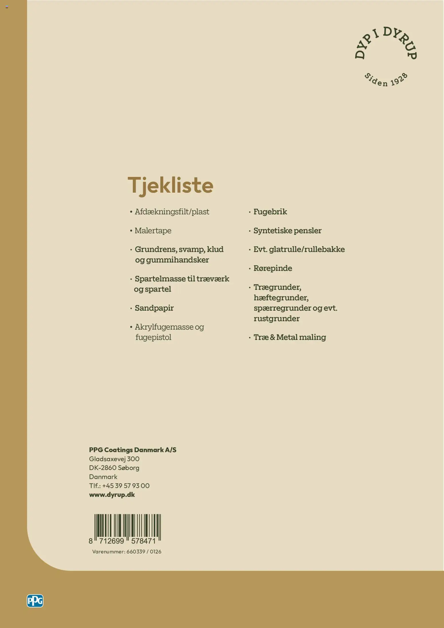 Stark tilbudsavis – gyldig fra 30/10/2026 | Side: 8 | Produkter: Spartelmasse, Maling, Pensler