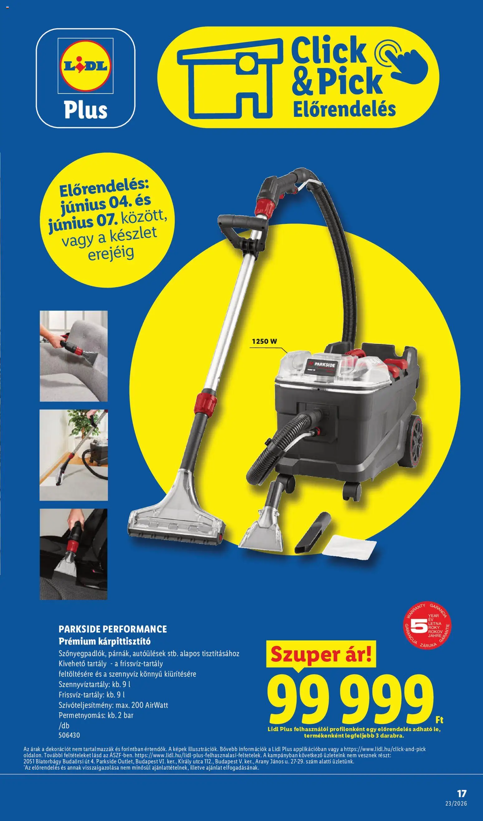 Lidl akciós ujság - amely érvényes a következő dátumtól: 04.06.2026 | Oldal: 19 | Termékek: Parkside, Pick