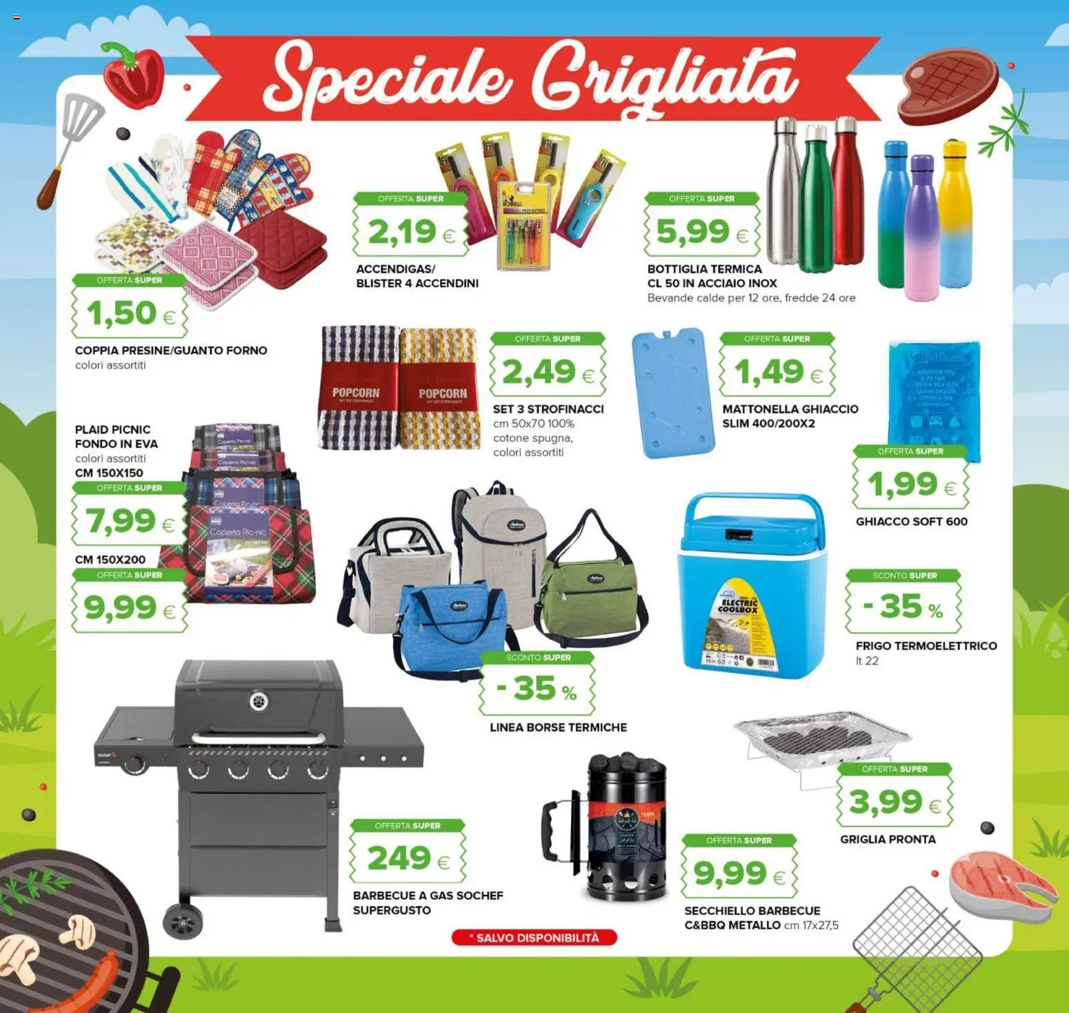 Volantino Oasi del 10/08/2026 | Pagina: 4 | Prodotti: Barbecue, Popcorn, Forno, Strofinacci
