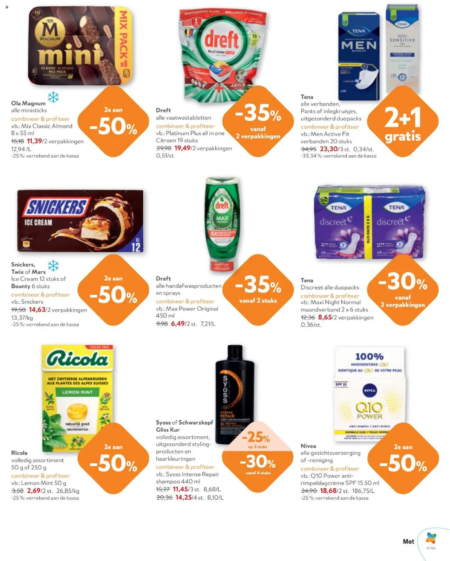 {H1} | Pagina: 23 | Producten: Mars, Twix, Vaatwastabletten, Maandverband