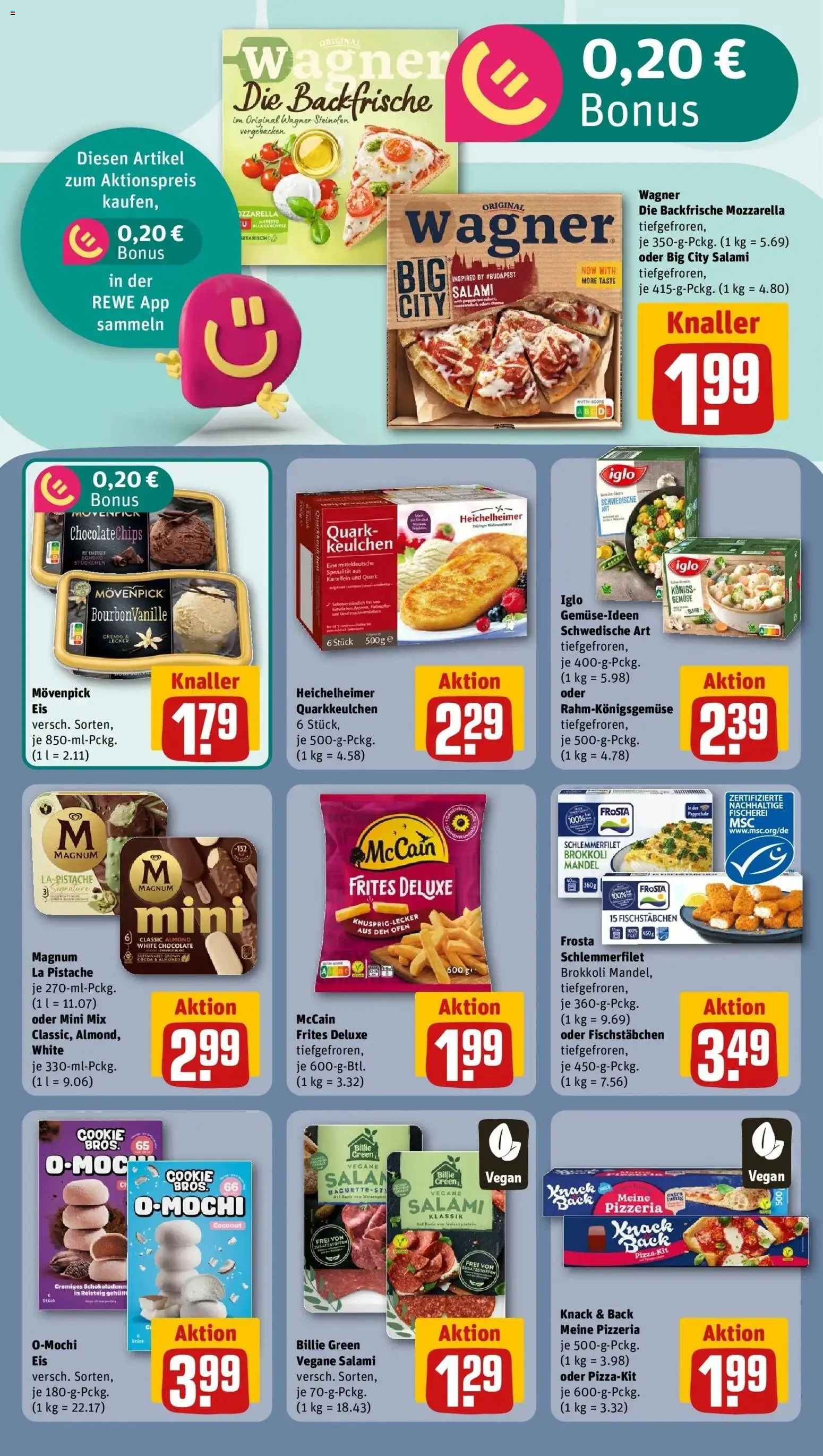 REWE Prospekt ab 28.09.2026 zum Blättern » Angebote | Seite: 20 | Produkte: Quark, Gemüse, Brokkoli, Salami