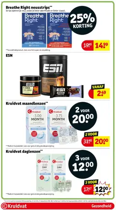Kruidvat folder - Voorbeeld van een folder van Kruidvat, geldig van 20-10-2026 | Pagina: 60 | Producten: Kan, Whey, Bandelettes, Strips