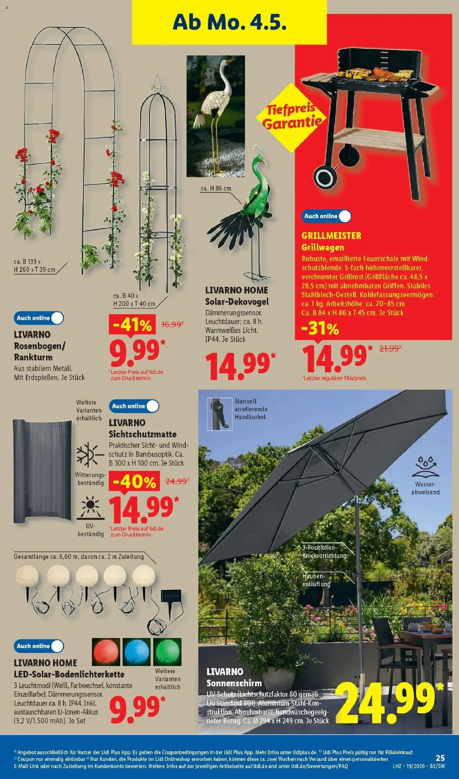Lidl Prospekt Mahlow – gültig ab 04.05.2026 | Seite: 41 | Produkte: Wasser, Sonnenschirm