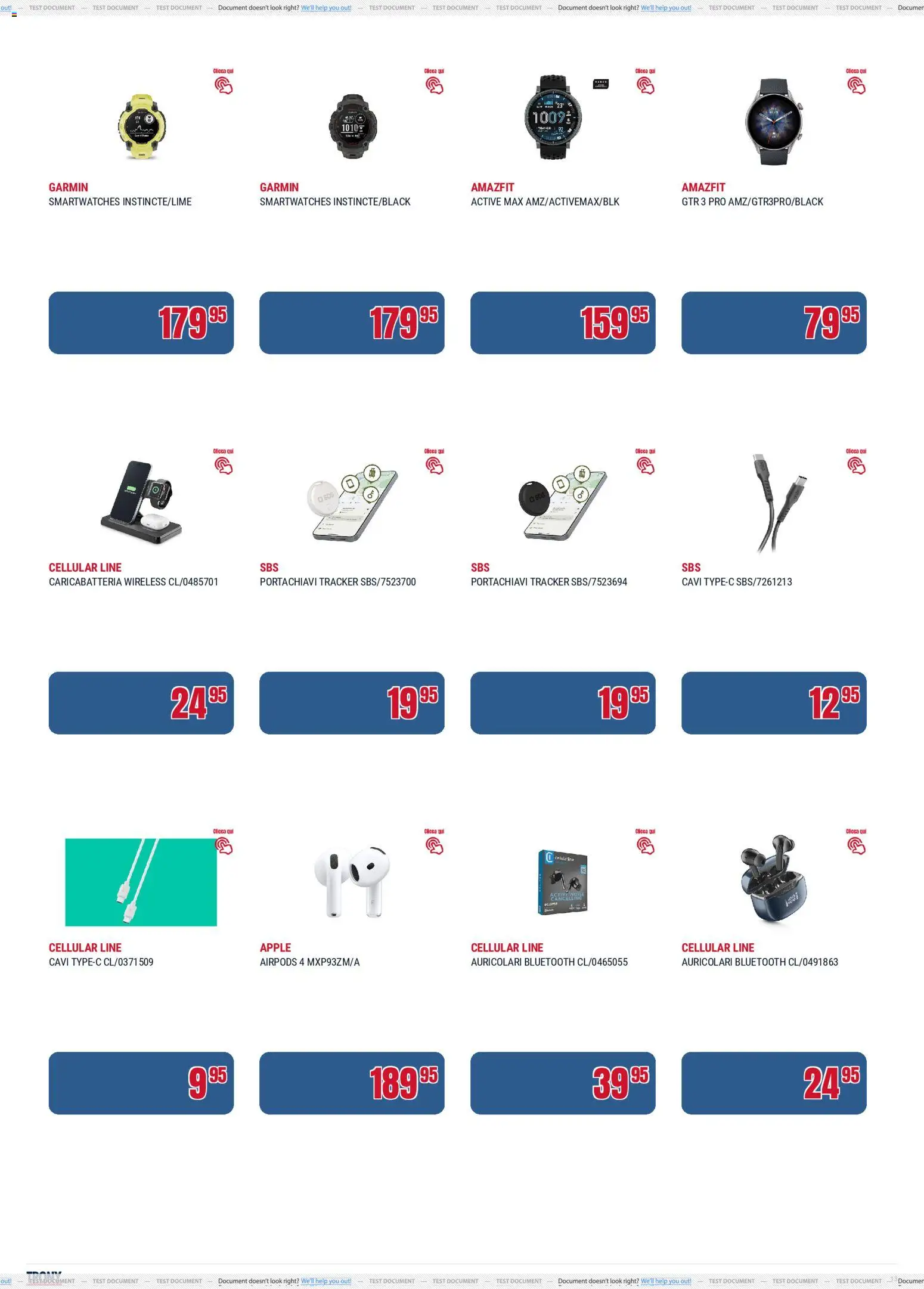 Volantino Trony del 21.05.2026 | Pagina: 13 | Prodotti: Auricolari, Airpods