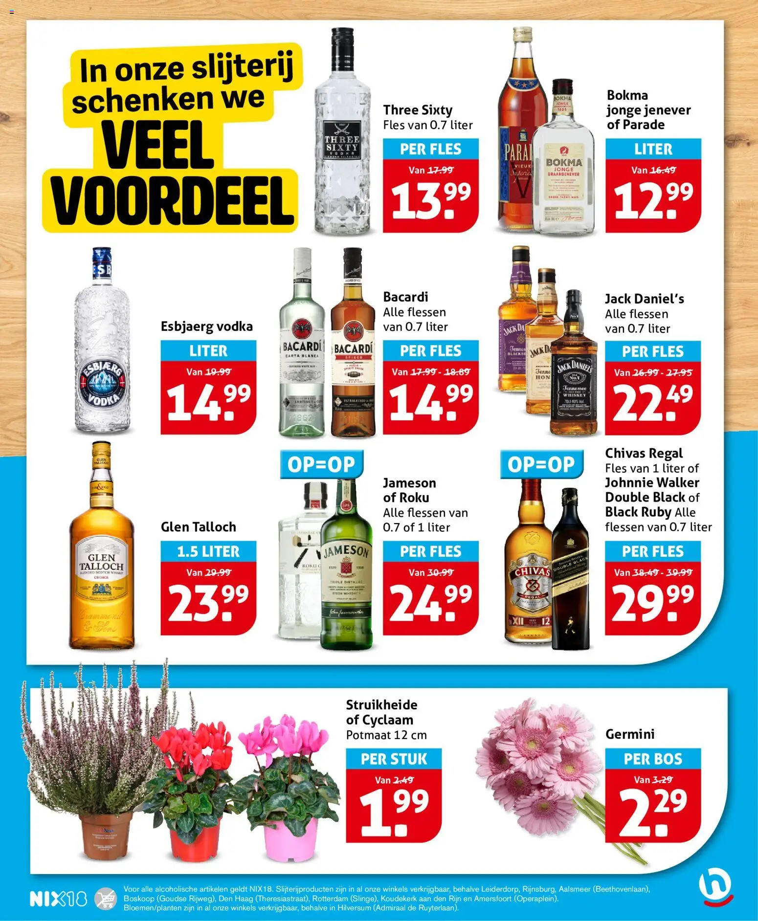{H1} | Pagina: 23 | Producten: Vodka, Slijterij, Bacardi, Jameson