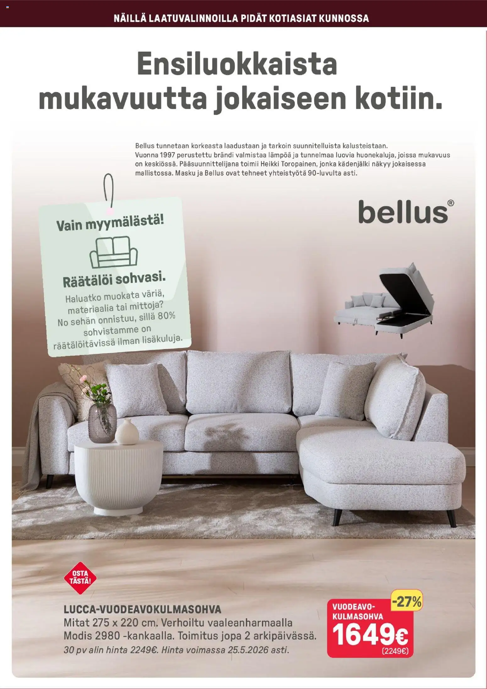 Masku tarjoukset – voimassa 15/05/2026 alkaen | Sivu: 8 | Tuotteet: Kulmasohva