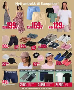 Forhåndsvisning av Europris kundeavis gyldig fra 08.06.2026 | Side: 3 | Produkter: Kjole, Shorts, Caps, Joggesko