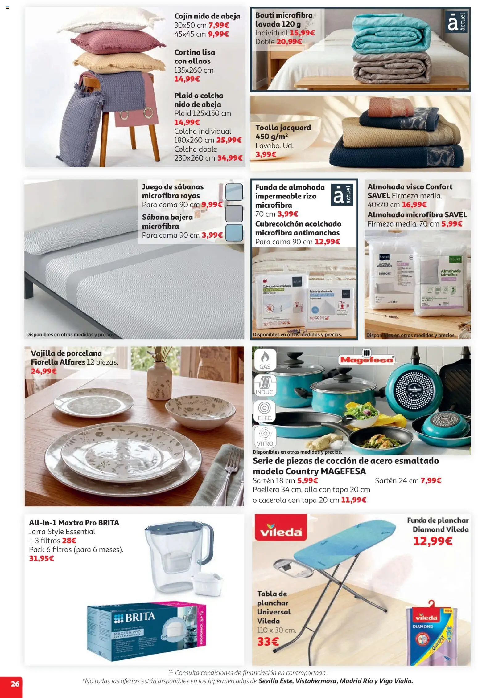 Alcampo HG Unico Mad │ válido desde el 05.05.2026 | Página: 29 | Productos: Juego de sábanas, Tabla de planchar, Funda, Almohada