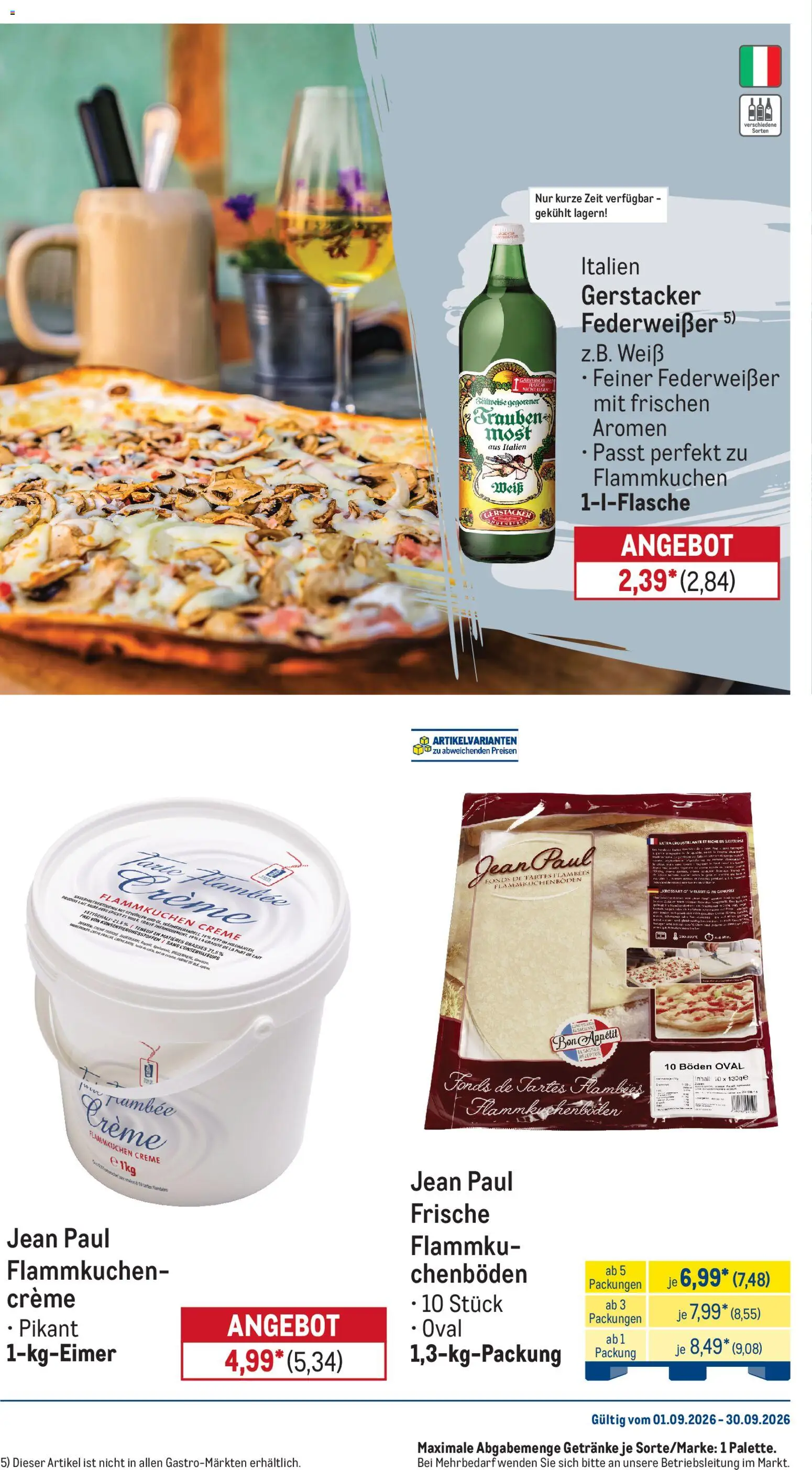 Metro Monats-Menü – gültig ab 01.09.2026 | Seite: 13 | Produkte: Trauben, Creme