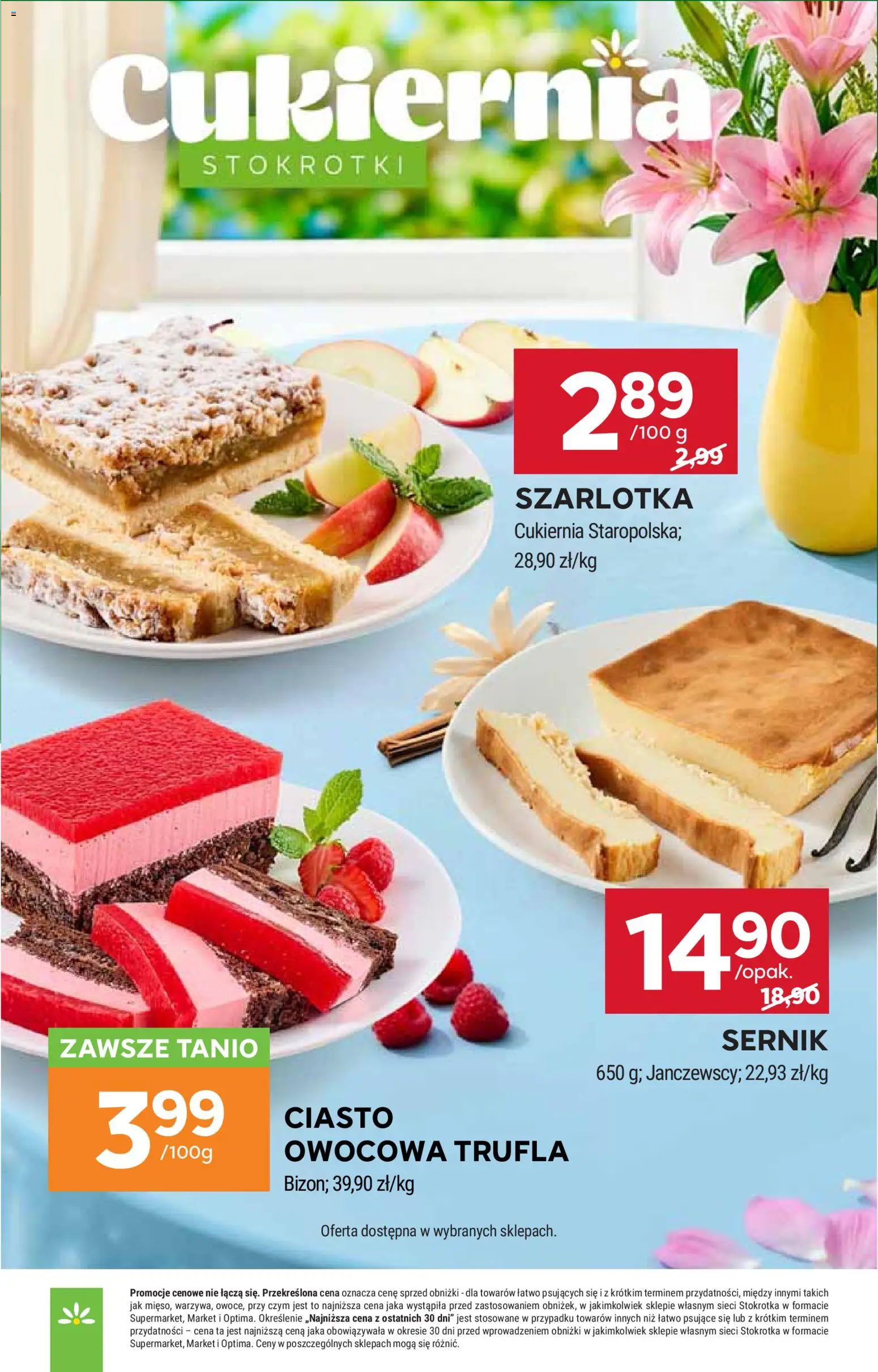 Stokrotka gazetka - Market od 23.07.2026 | Strona: 9 | Produkty: Stokrotka, Ciasto