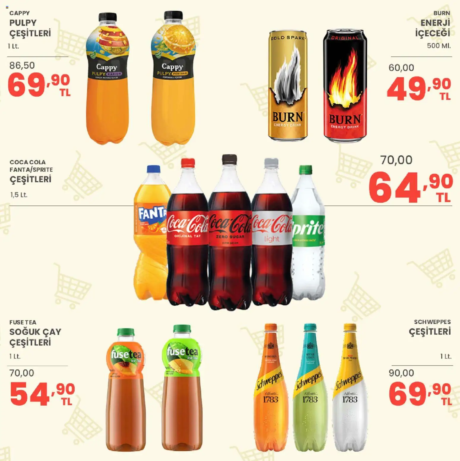 Sarıyer Katalog - 23 Ekim 2026 tarihinden itibaren geçerlidir | Sayfa: 29 | Ürünler: Fuse tea, Çay, Fanta, Ice tea