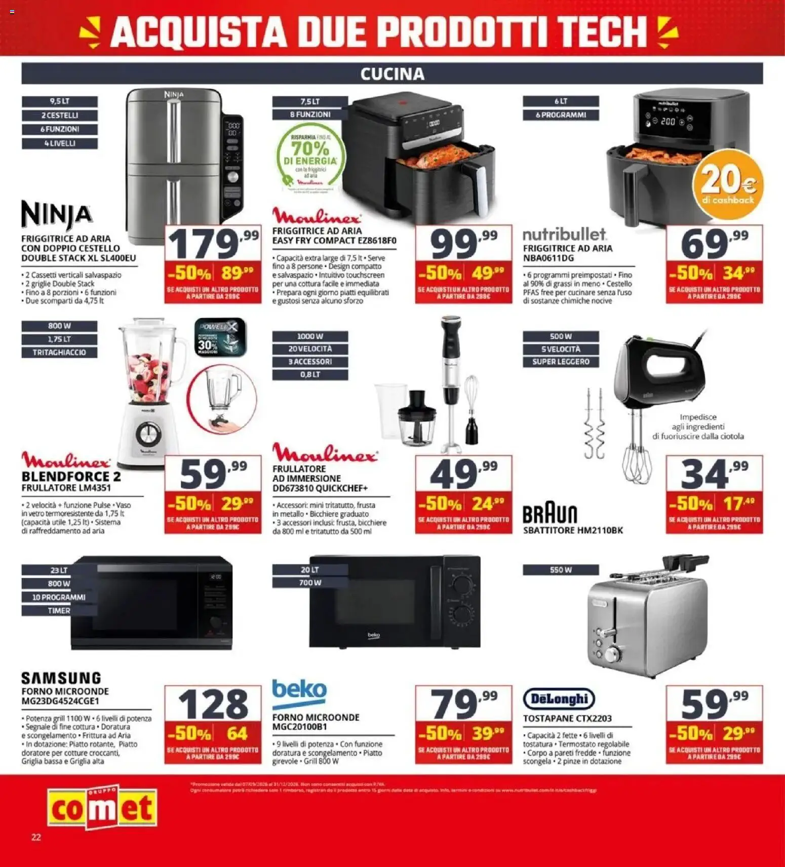 Nuovo Comet volantino dal 24/09/2026 > offerte anteprima 🛍️ | Pagina: 22 | Prodotti: Friggitrice, Ciotola, Vaso, Samsung