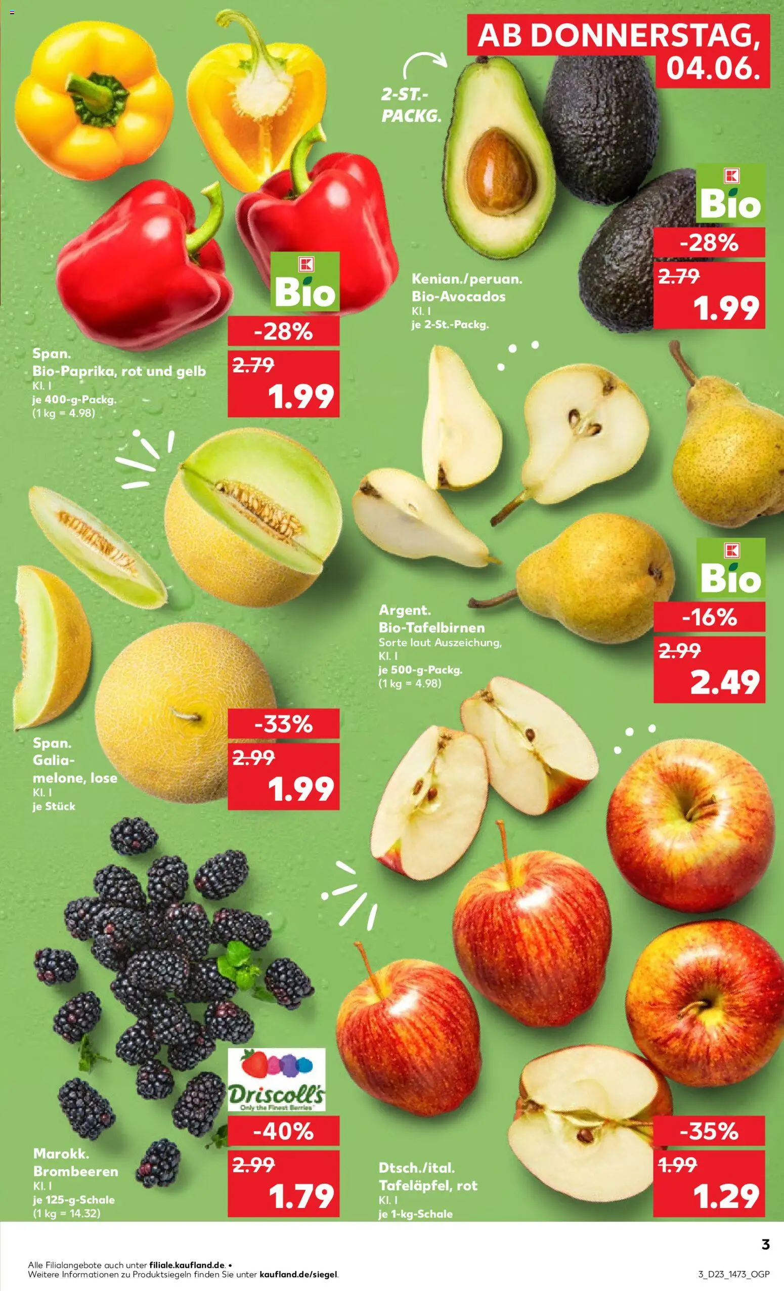 Kaufland Prospekt Berlin – gültig ab 04.06.2026 | Seite: 3 | Produkte: Apple, Avocado