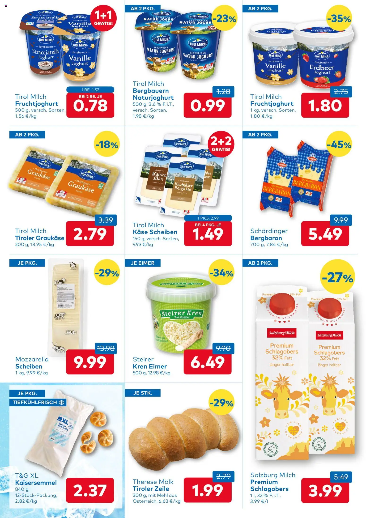 T&G Flugblatt gültig ab 10.09.2026 | Seite: 3 | Produkte: Vanille, Mehl, Käse, Joghurt