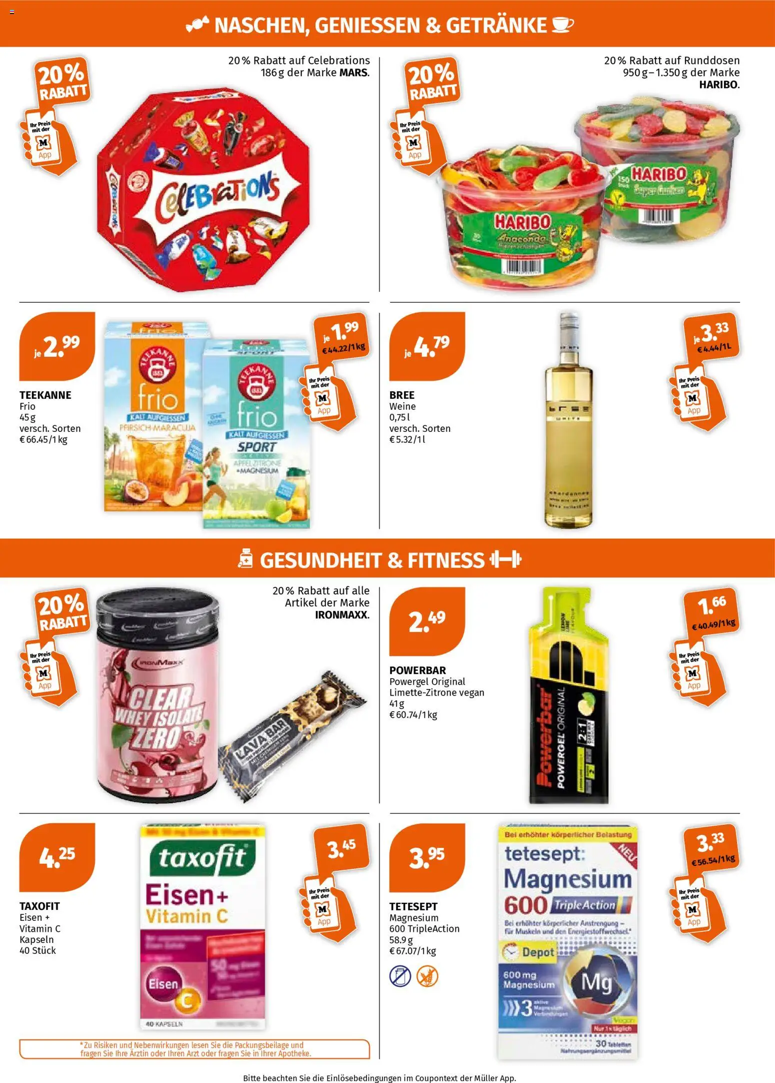 Müller Prospekt 	 – gültig ab 20.04.2026 | Seite: 7 | Produkte: Haribo, Energy, Bree, Pfirsich