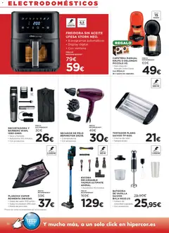 Vista previa Hipercor catálogo válido desde el 30/07/2026 | Página: 38 | Productos: Escoba, Aceite, Tostador, Freidora